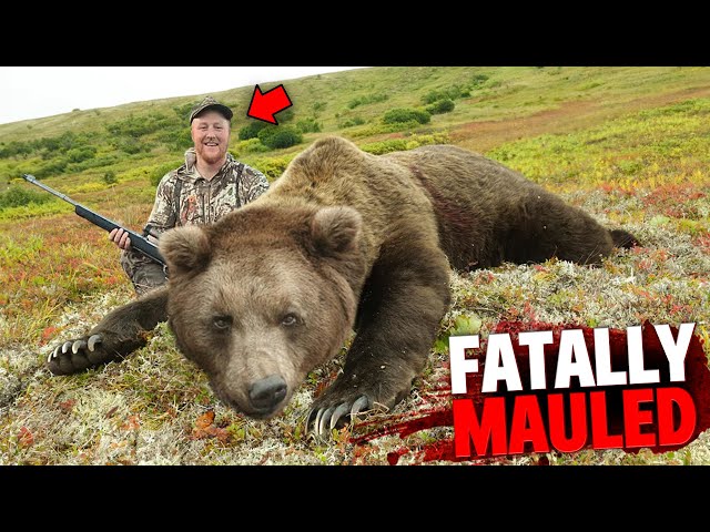 This Grizzly Bear PLAYS DEAD Before Fatal Attack on Hunter! class=
