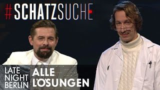 Lösung der Schatzsuche: So konnte man die Rätsel lösen | #schatzsuche  | Late Night Berlin