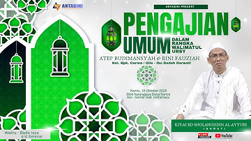 🔴LIVE STREAMING PENGAJIAN UMUM BERSAMA KIYAI RD SHOLAHUDDIN AL-AYYUBI (GARUT) KAMIS, 16 OKTOBER 2025
