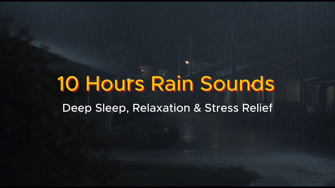 10 Hours Rain Sounds — Deep Sleep, Relaxation & Stress Relief - YouTube