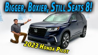 2023 Honda Pilot Elite First Look - The Biggest, Boxiest Pilot Ever!