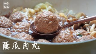 肉丸的一生~ 蔭瓜肉丸簡單做出&quot;紮實有彈性不乾澀&quot;的口感 