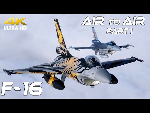 F-16  4K UHD  AIR TO AIR Part I   F16  31 Tigers   &  F16 BAF 75 Years   Special Paint 2021