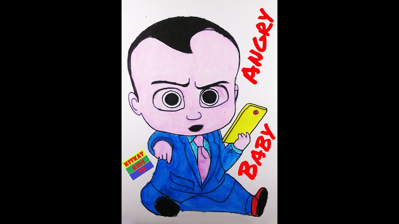 Download Coloring in Angry Baby | kitkat kids tv - YouTube