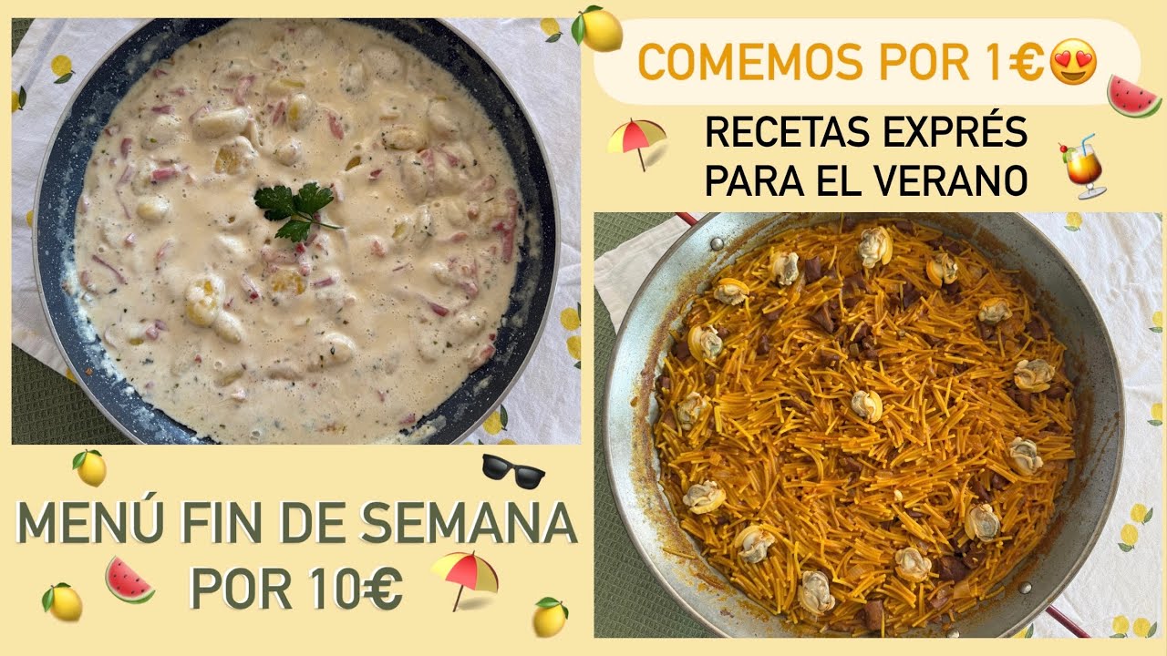 ¡COMEMOS POR 1€! Menú de FIN DE SEMANA para 5 personas rápido pero resultón👍🏼 OS ENSEÑO LA COMPRA🛒