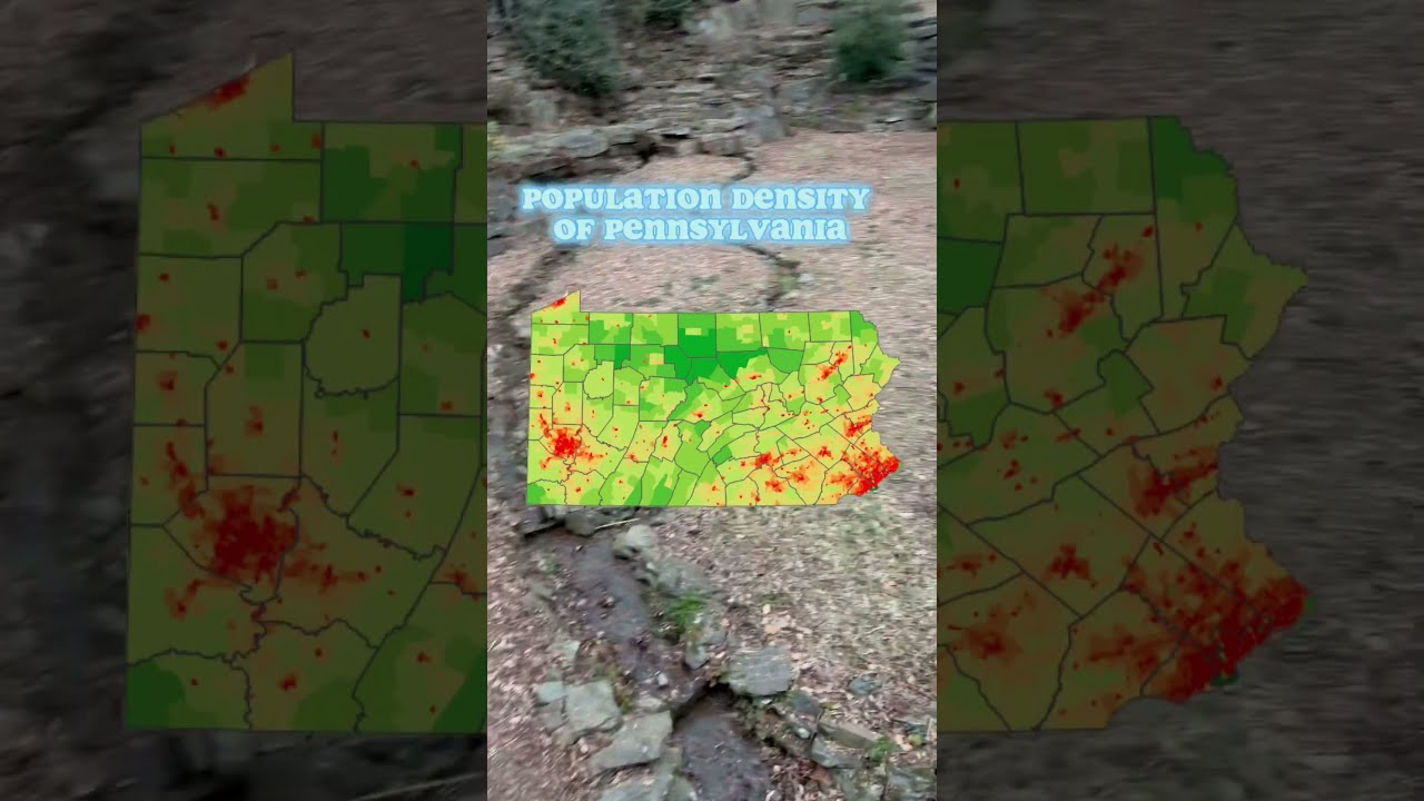 Population density of Pennsylvania