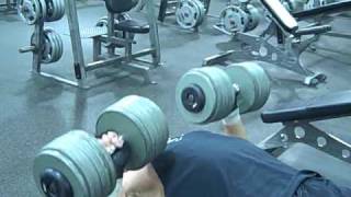 120lb Dumbbell Bench Press