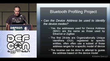 DEF CON 18 Hacking Conference Presentation By JP Dunning  Breaking Bluetooth by Being Bored - Video