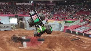 Monster Jam Raleigh 2025 Show 1 Grave Digger Skills