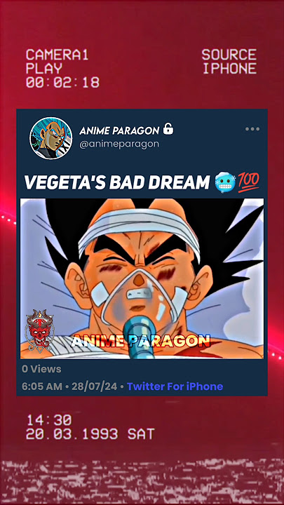 Vegeta's bad dream 🥶💯 #dragonball #dbs #dbz #dragonballz #dragonballsuper #shorts