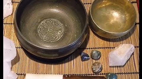 Methods for cleansing Crystals Part 3  Singing bowls