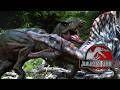 Spinosaurs Vs T-Rex . Jurassic Park III