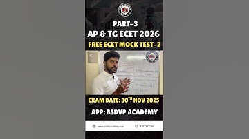 Part-3 ECET 2026 Practice Test | Crack AP & TG ECET Easily!