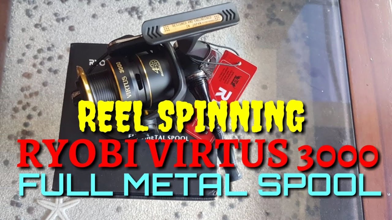REEL SPINNING RYOBI VIRTUS 3000 Japan - 5 BB Cocok untuk Kolam, Danau, Sungai dan Laut
