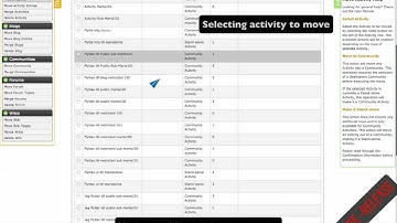 IBM Connections - Content Management Activities - Move Activity