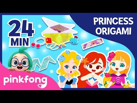 Little Mermaid’s Jewel Box and more | +Compilation | Origami Songs | Pinkfong Crafts for Children