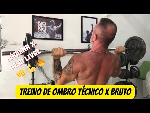 TREINO DE OMBRO]TREINO DE OMBRO TÉCNICO X BRUTO!!👊💪☠ 