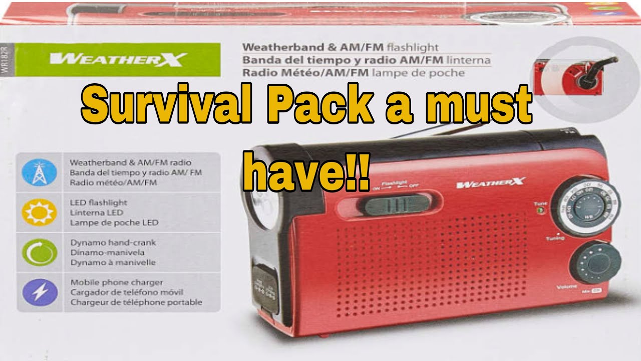 WeatherX LED Flashlight Weather Band & AM/FM Radio - YouTube