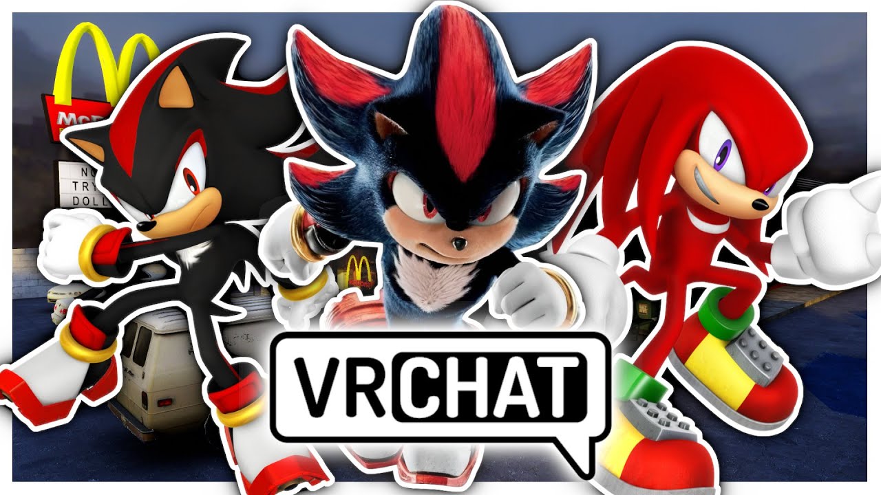 Movie Shadow And Simp Knuckles Open A McDonalds In VR Chat! - (Ft. Modern Shadow)
