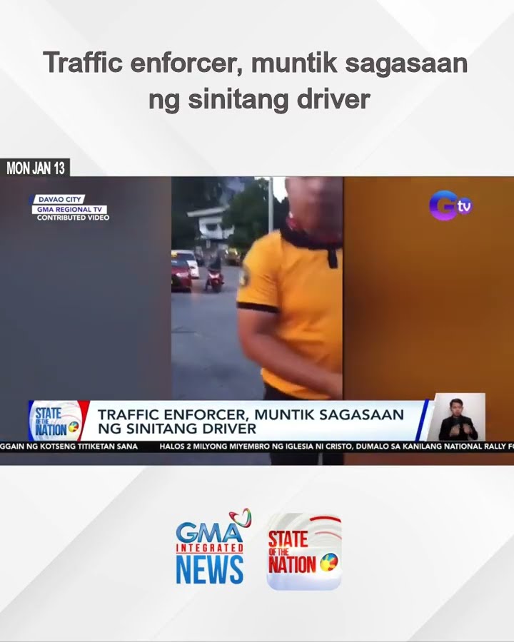Traffic enforcer, muntik sagasaan ng sinitang driver | SONA