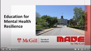 Education for Mental Health Resilience Project (EMHR) Launch Video