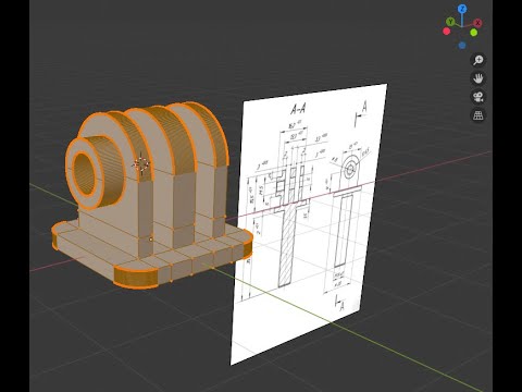 Создание точных моделей по чертежам в Blender 2.8