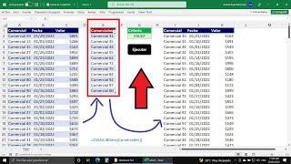 Cómo extraer registros de una Tabla de Excel con otra Tabla que contiene todos los Criterios