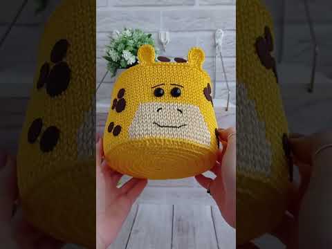 هذه السلال الكروشيه على شكل زرافة سوف تجعلك تبتسم