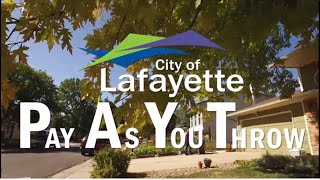 Lafayette Composting/Pay-as-you-throw Program October 2019