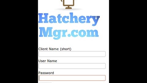Hatchery Management System Demo 1