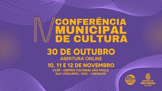 IV Conferência Municipal de Cultura - 2023