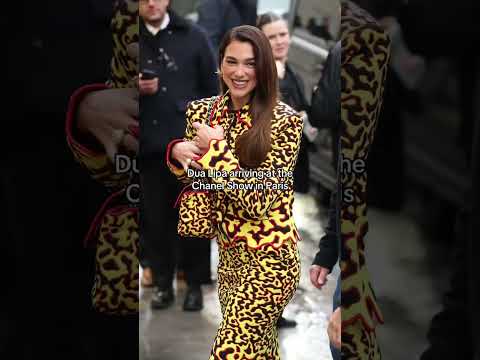 #DuaLipa arriving at the #Chanel Couture show in #Paris