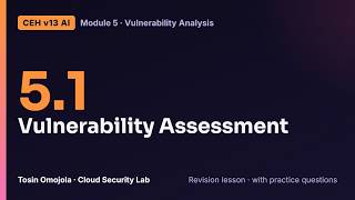 CEH v13 AI 5.1 | Vulnerability Assessment: Concepts, Scoring, Tools and Reports