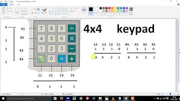 How to make hexcode of 4x4 keypad for Proteus