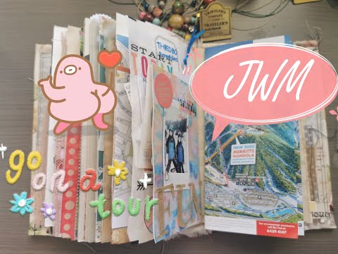 【松鼠菲】JWM#38|旅行手帐|滑雪5日行(下)|Junk Journal With Me
