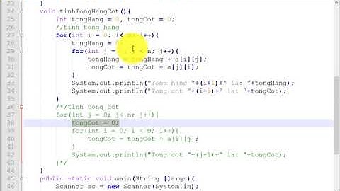 5.3  Mảng hai chiều Giải bài 8, Lab6 (2)