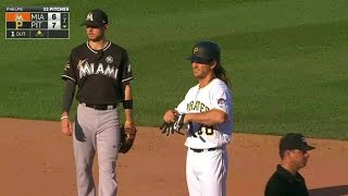MIA@PIT: Jaso gives Pirates the lead with two-bagger