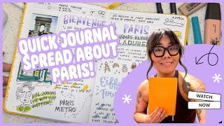 Filling My Wanderlust Passport Travel Journal | Paris Adventure & Live Journaling Process