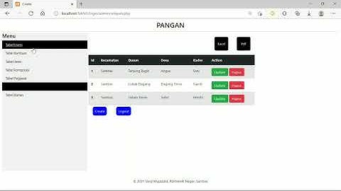 DEMO APLIKASI/WEB PENDATAAN PANGAN