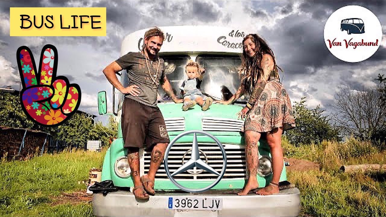Hippie Familie auf Weltreise im einzigartigen Mercedes Camper Bus (Teil 1:  Der Anfang)