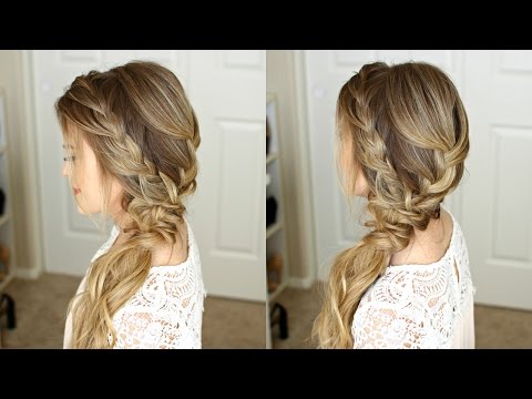 Braided Side Swept Prom Hairstyle | Missy Sue