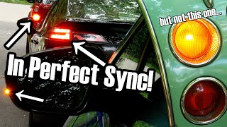 Why it's not possible to synchronize turn signals (but also absolutely is)
