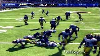 First Madden 13 Game vs Sync (Redskins vs Chargers) EPIC
