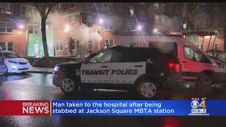 Man stabbed at Jackson Square MBTA station