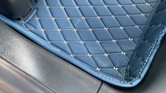 Manicci Luxury Leather Custom Fitted Car Mats Grey Diamond 