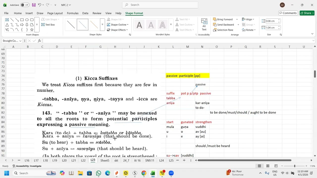 3/1/26 pali grammar study