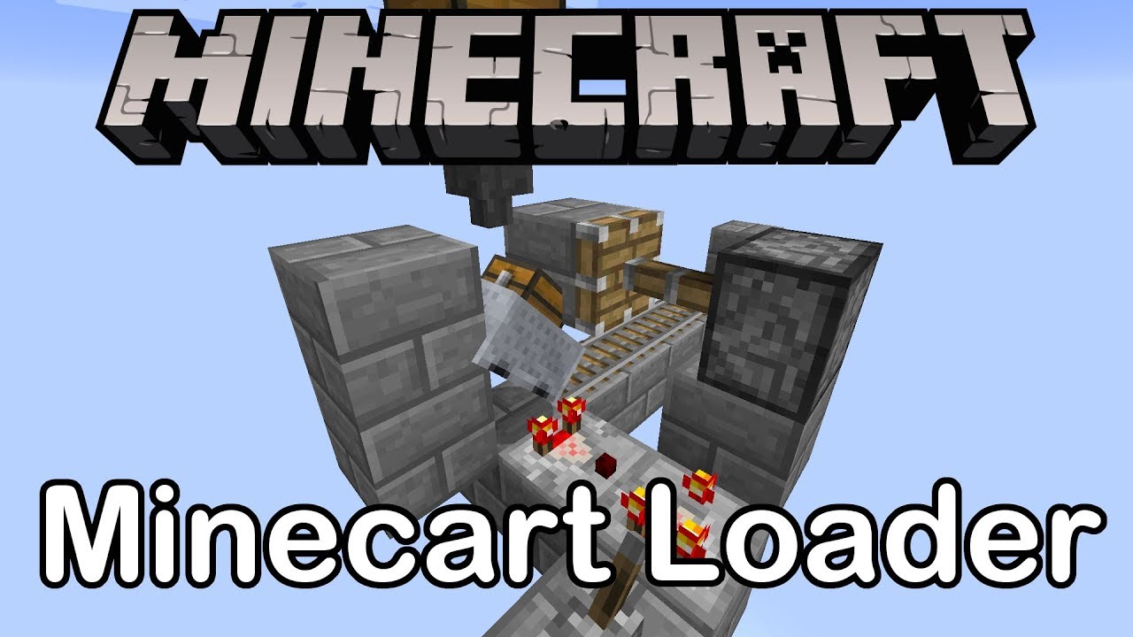 How To Build A Minecart Loader In Minecraft Youtube