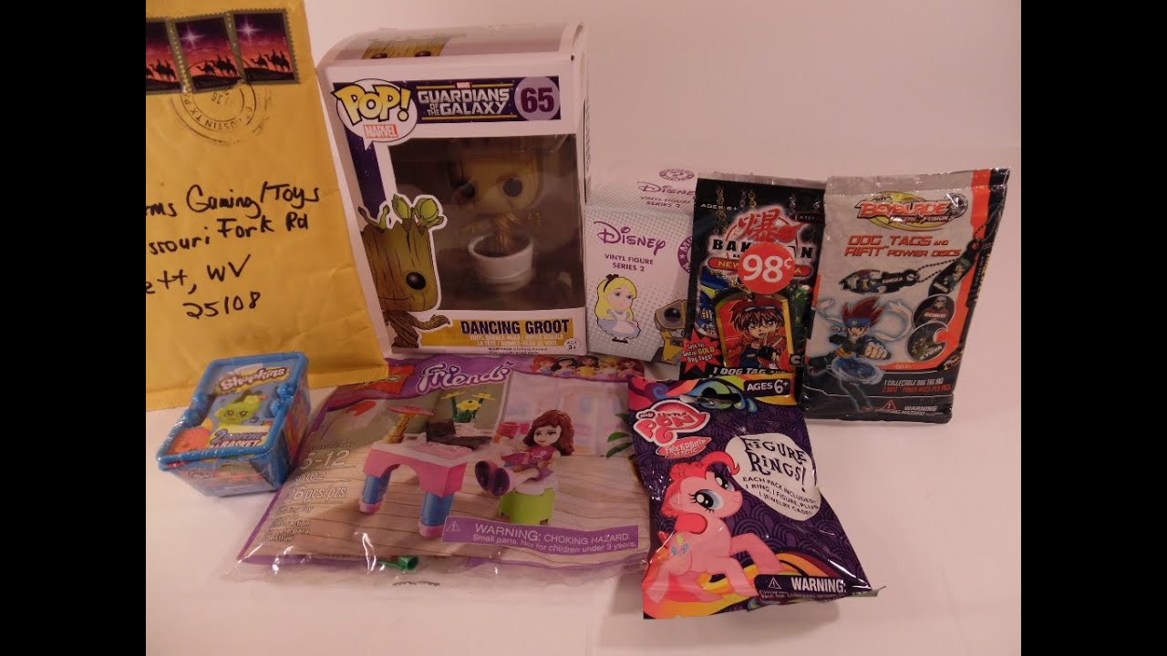 Dancing Groot Vinyl Pop, Disney Series 2, MLP Figure Ring, Shopkins And More