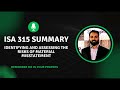 ISA 315 Summary Identifying and Assessing the Risk of Material Misstatement by Hafiz Salman HSA