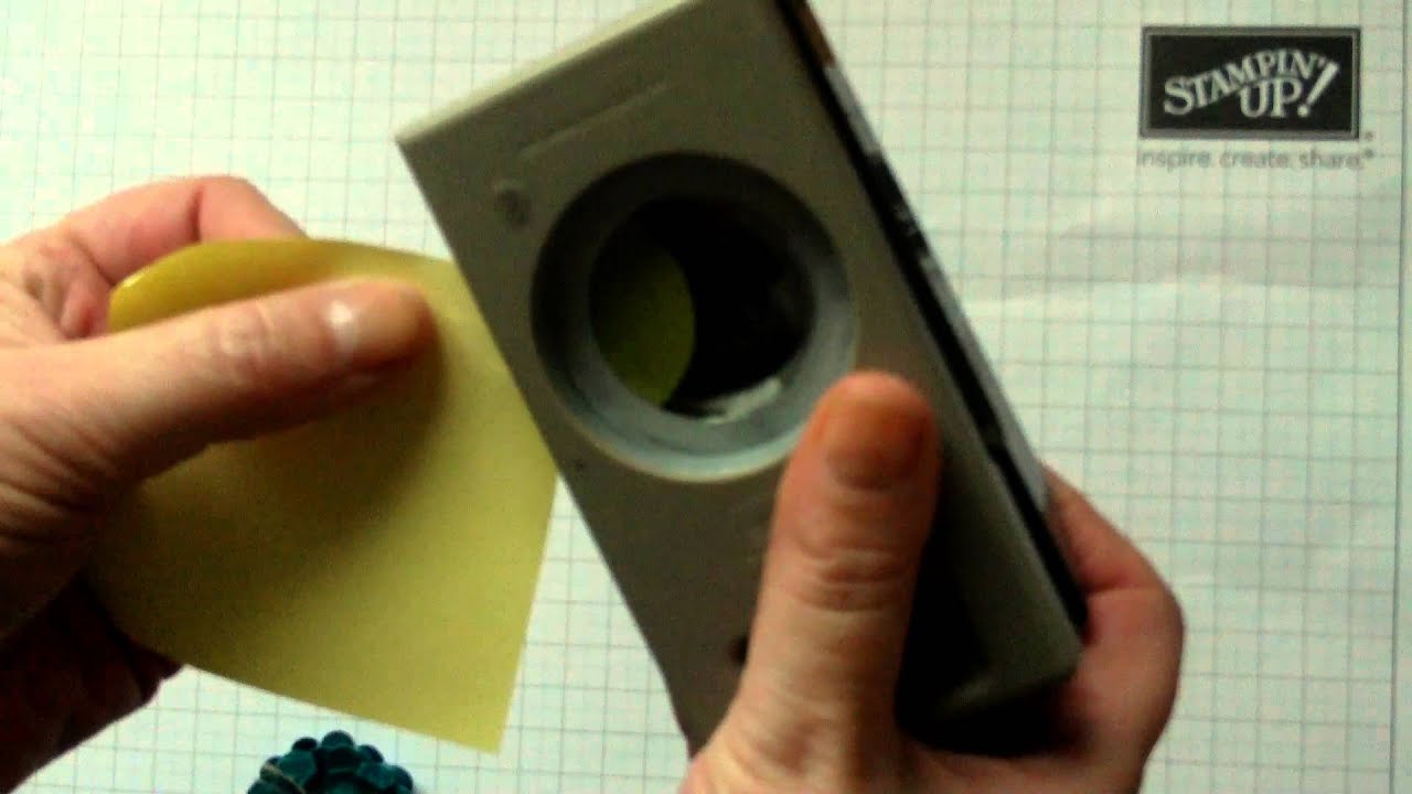 Independent Stampin Up UK Demo Michelle Last leaves made with a circle punch